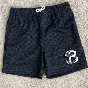 BKT SQD Black Patterned Shorts